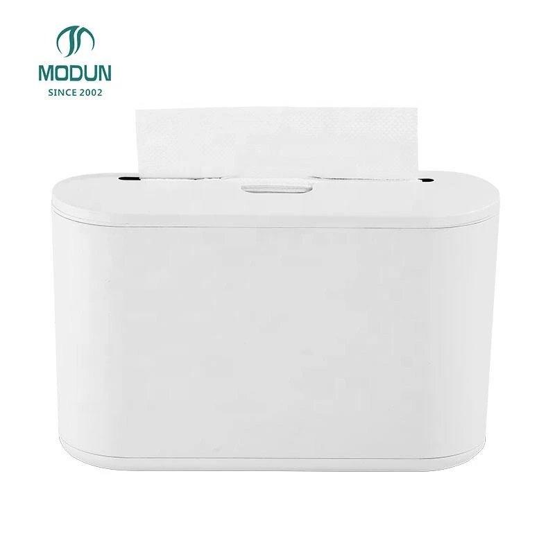 Modern Plastic Multi-Fold Paper Towel Dispenser Standing Tissue Box for Hotel or Household Use 5857W