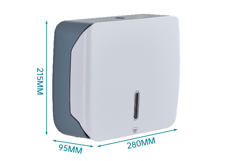 Interleaved C-fold Z-fold Towels Holder Plastic Lockable Paper Towel Dispenser Wall-Mounted Traditional Design Home & Hotel Use 3010