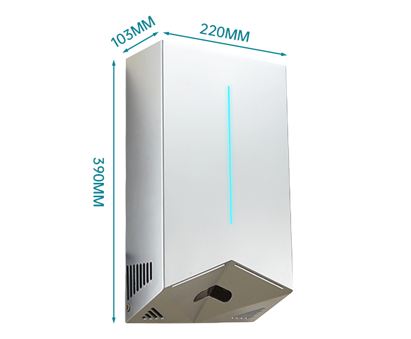 Plastic Double Sides Jetblade Hand Dryers Toilet High Speed Automatic Handdryer Electric Airblade V Hand Dryer for Bathroom