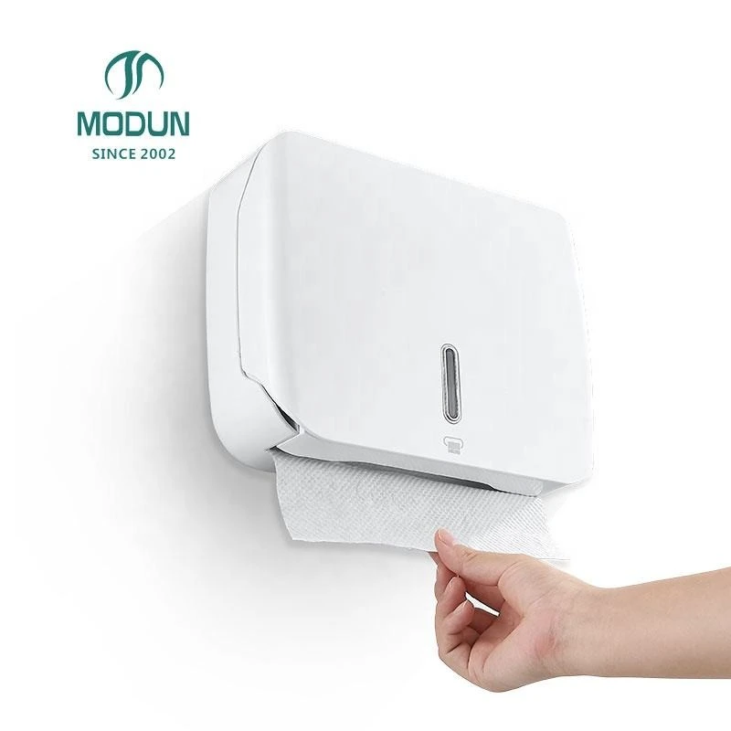 Interleaved C-fold Z-fold Towels Holder Plastic Lockable Paper Towel Dispenser Wall-Mounted Traditional Design Home & Hotel Use 3010