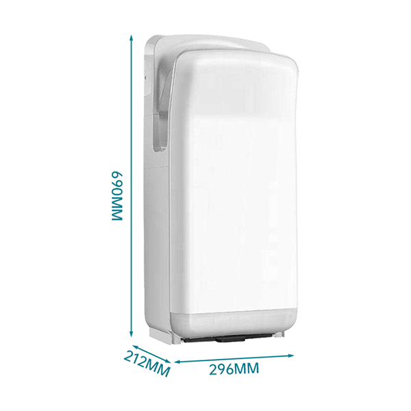 Electric Automatic Brushless Motor Hand Dryer for Hotel Toilets/Bathrooms ABS Material High Speed Warm & Cold Air
