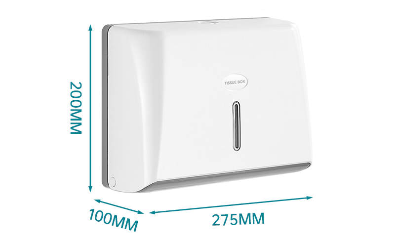 Paper Roll Dispenser Toilet Paper Dispenser Wall Mounted Mul-ti Fold Paper Towel Dispenser 5825ABS-W
