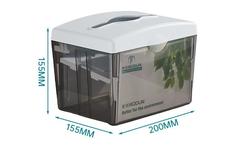 Modern Plastic Transparent Black Table Top Counter Z Fold Napkin Dispenser for Hotel Use 5817G