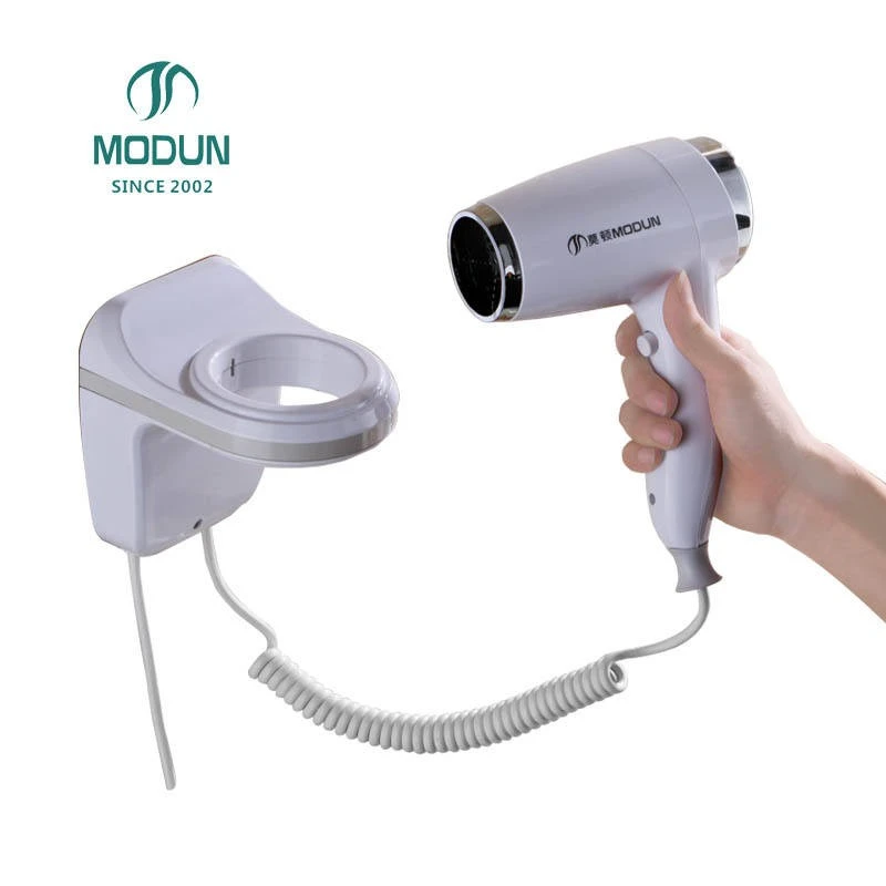 Commercial Hotel Wall-Mounted AC Motor Hair Dryer with Concentrator Nozzle Electric Plastic Household Travel Use M-1288L-1