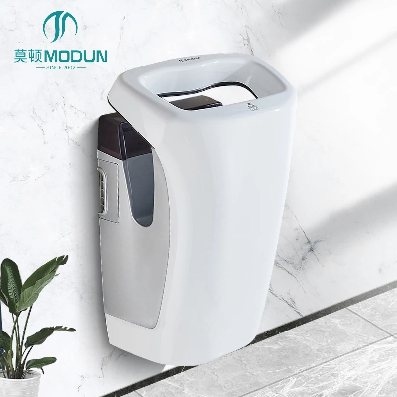 MODUN M-H6-W High-Speed Jet Hand Dryer 1850W ABS PLASTIC Commercial Bathroom Hand Dryer