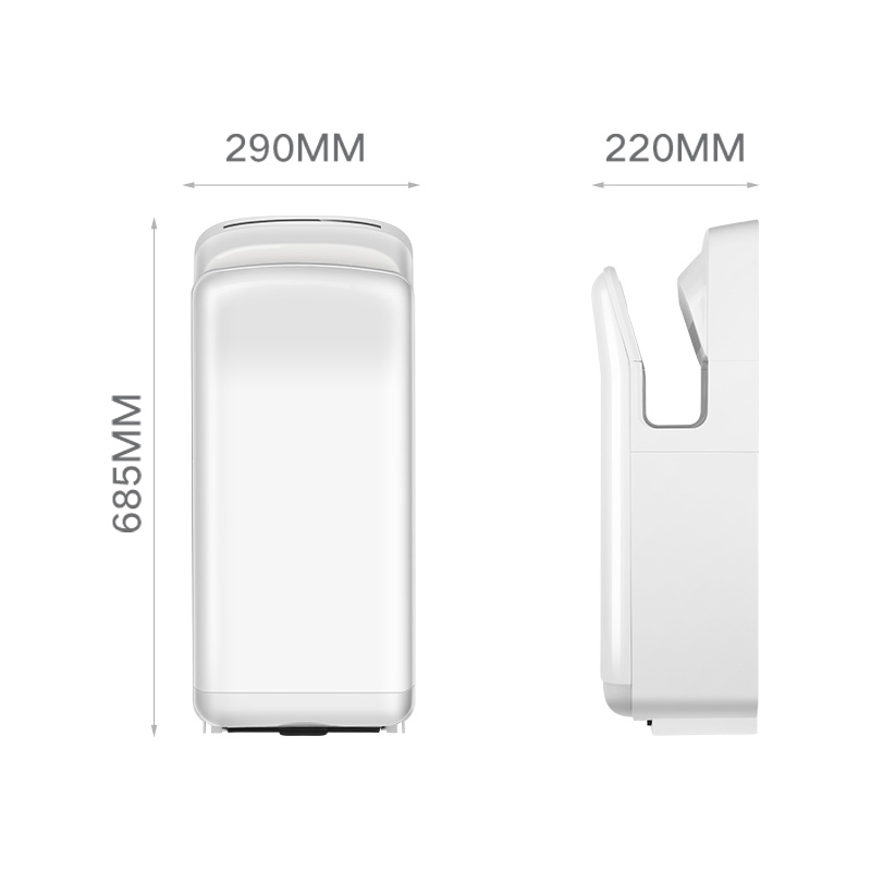 M-6668 motor brush High-Speed Jet Hand Dryer 1800W/2000W ABS Plastic Commercial Bathroom Hand Dryer