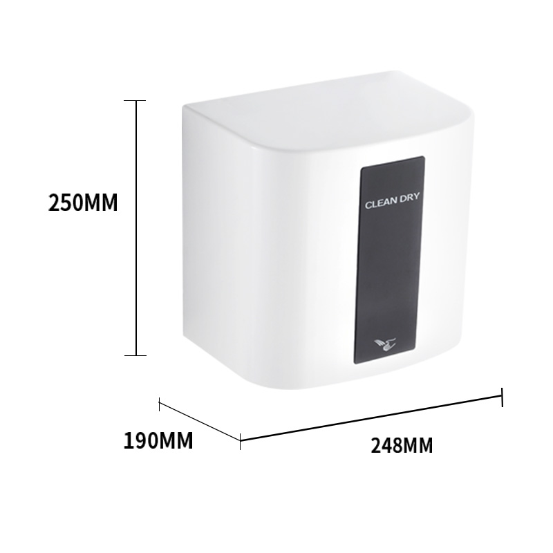 M-2008E-1 High-Speed Jet Hand Dryer 1200W ABS Commercial Bathroom Hand Dryer