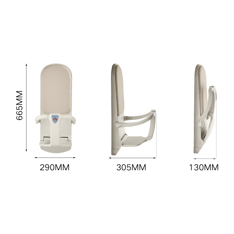 MODUN Commercial Baby Protect Chair M-B5-2 HDPE Foldable Baby Safety Chair for 7 Months-3 Years Old