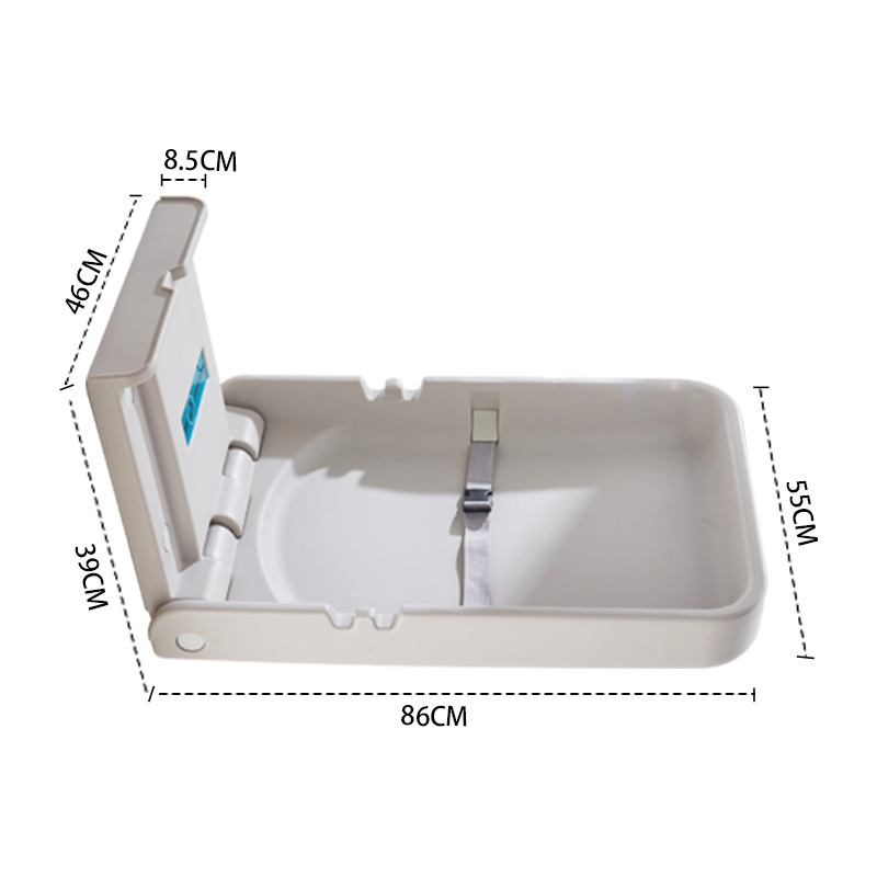 MODUN Commercial Vertical Baby Changing Station M-B1 HDPE Wall Mounted Baby Care Station