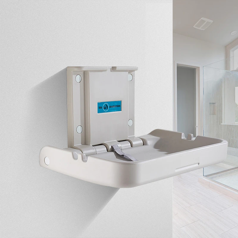 MODUN Commercial Horizontal Baby Changing Station M-B2 HDPE Wall Mounted Baby Care Station