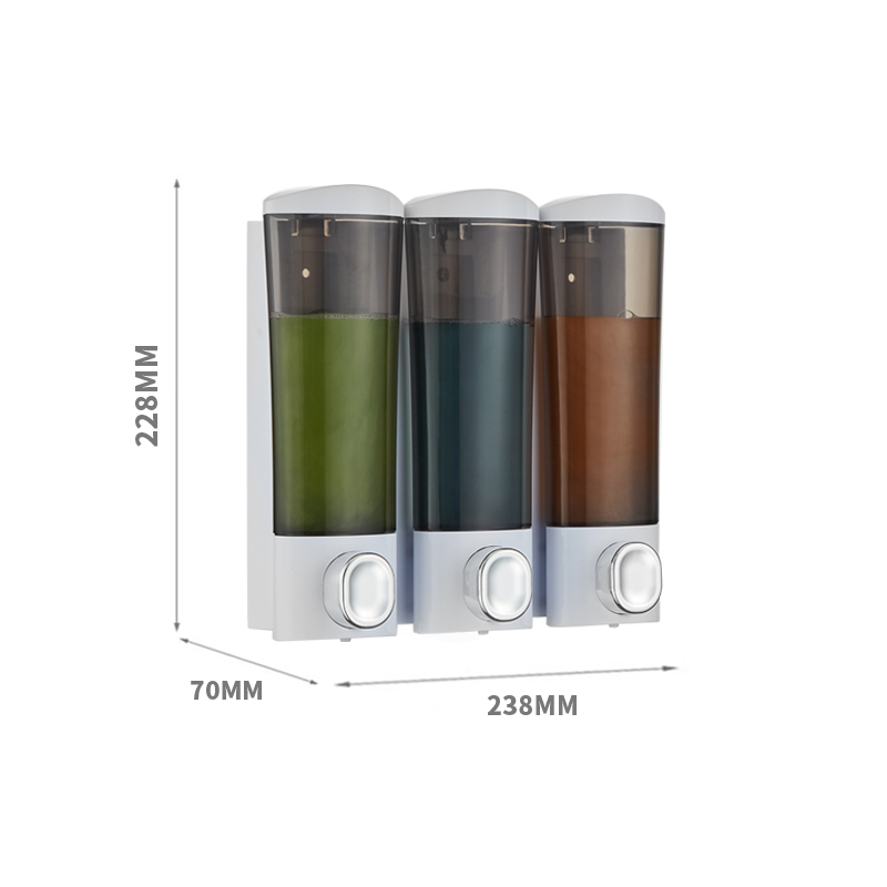 Wall Mount Plastic Manual Dispenser, Toilet Soap Dispenser M-9010