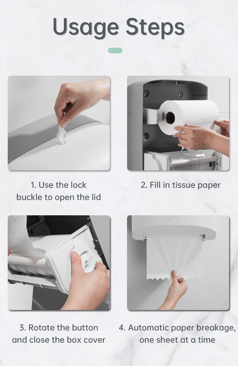 ModunCommercial Paper Dispenser M-5801 Roll Tissue Dispenser for Bathroom Restroom