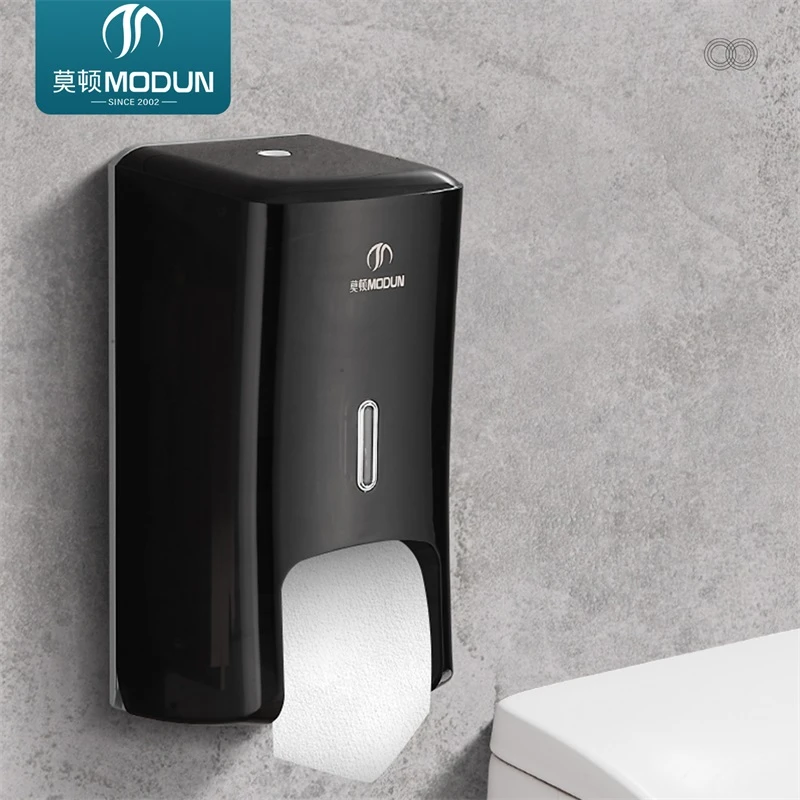 ModunCommercial Paper Dispenser 5022W ABS Dual Roll Tissue Dispenser with Key Lock for Restroom