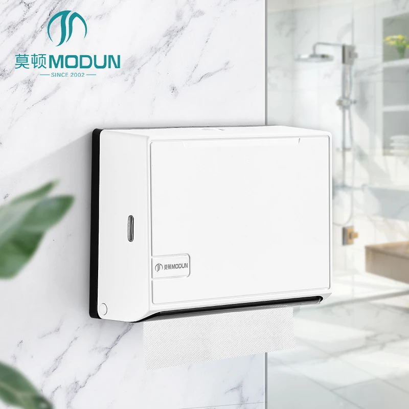 MODUN 5829 ABS Paper Towel Dispenser Slim 20cm Wide Commercial Bathroom Tissue
