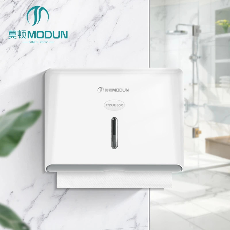 Paper Roll Dispenser Toilet Paper Dispenser Wall Mounted Mul-ti Fold Paper Towel Dispenser 5825ABS-W