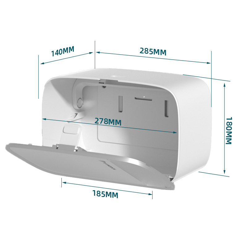 Modun ABS Wall Mount Paper Dispenser Grey M-5861