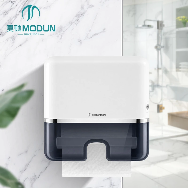 Modun New 2026 Wall Mount Bathroom Plastic Paper Dispensers Toilet M-5881U