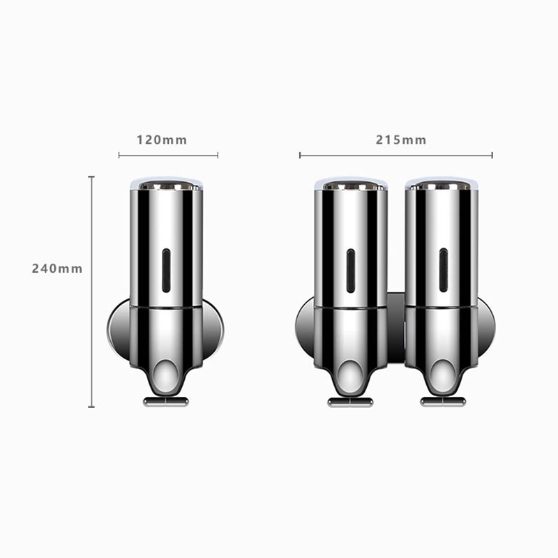 Wall Mount Plastic Manual Dispenser Toilet Soap Dispenser M-8009