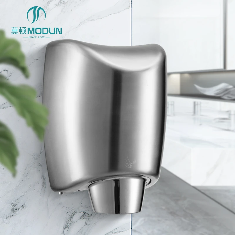 M-5555 High-Speed Jet Hand Dryer 1200W Stainless Steel 304 Commercial Bathroom Hand Dryer