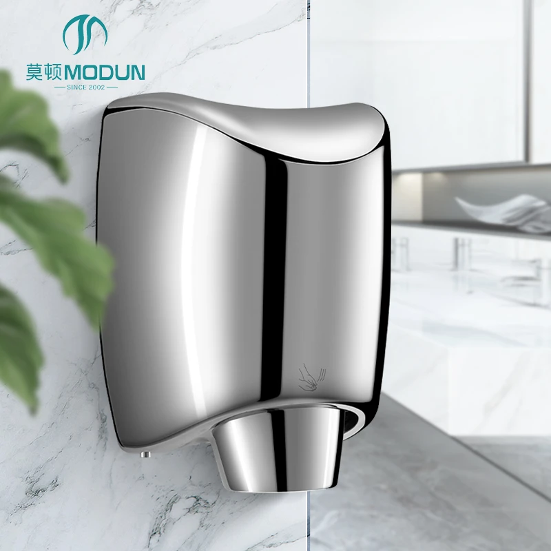 M-5555 High-Speed Jet Hand Dryer 1200W Stainless Steel 304 Commercial Bathroom Hand Dryer