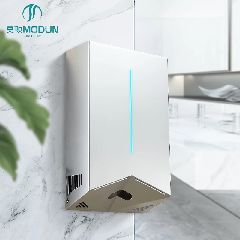 Plastic Double Sides Jetblade Hand Dryers Toilet High Speed Automatic Handdryer Electric Airblade V Hand Dryer for Bathroom