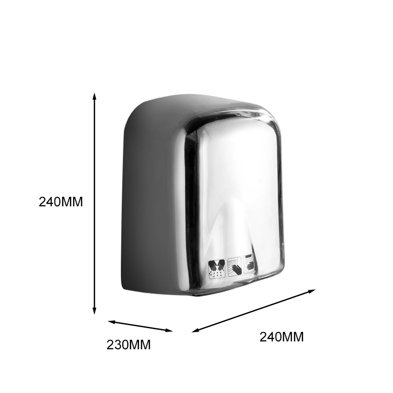 Modun M-165S Mirror 1650W Commercial Hand Dryer 304 Wall Mounted Bathroom Dryer