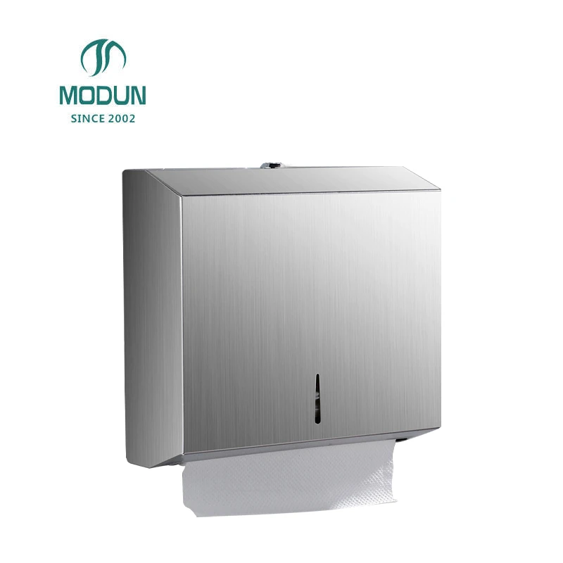MODUN M-5823 304 Stainless Steel Paper Towel Dispenser Satin Finish Commercial