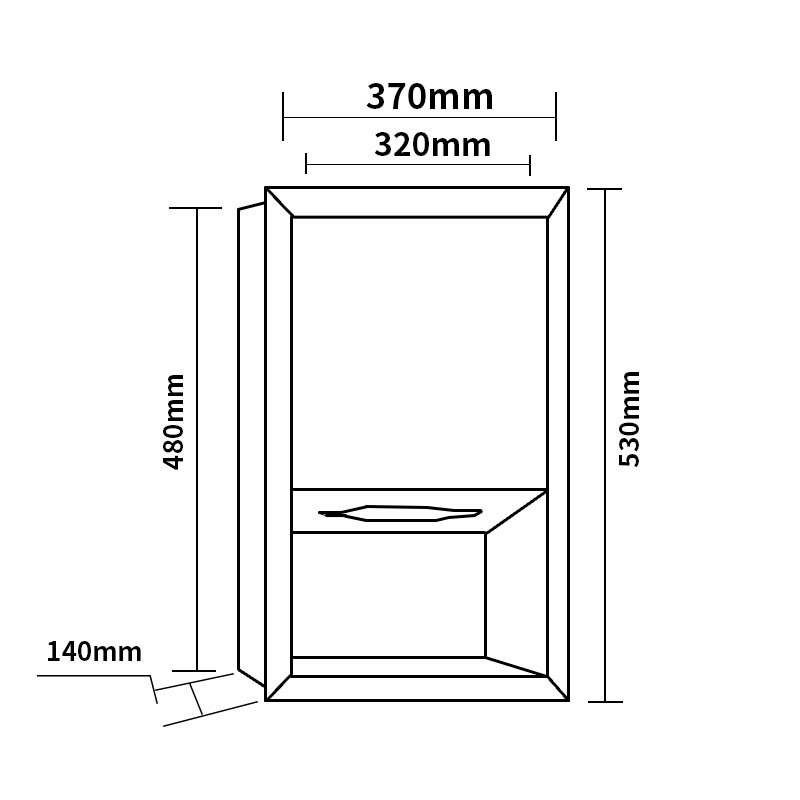 Modun 718A Wall Inside Paper Dispenser SUS304 Stainless Steel Wall Mounted Commercial Toilet Paper Dispenser