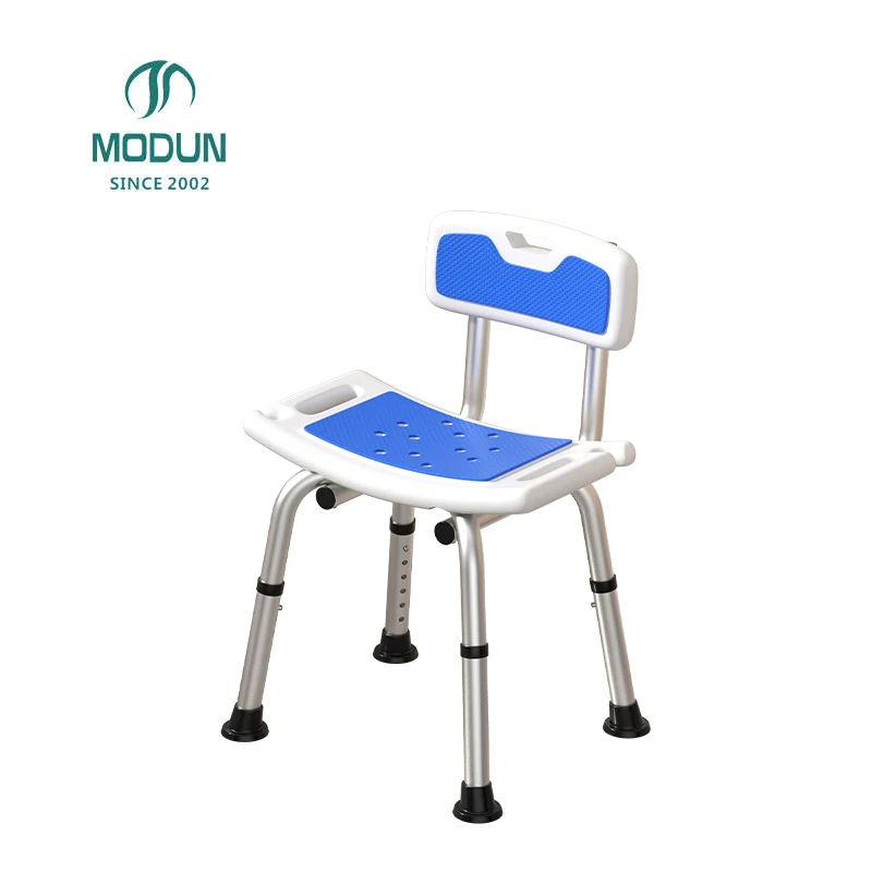 Modun 6002 Aluminum Alloy Shower Chair Non-Slip Height Adjustable for Bathroom