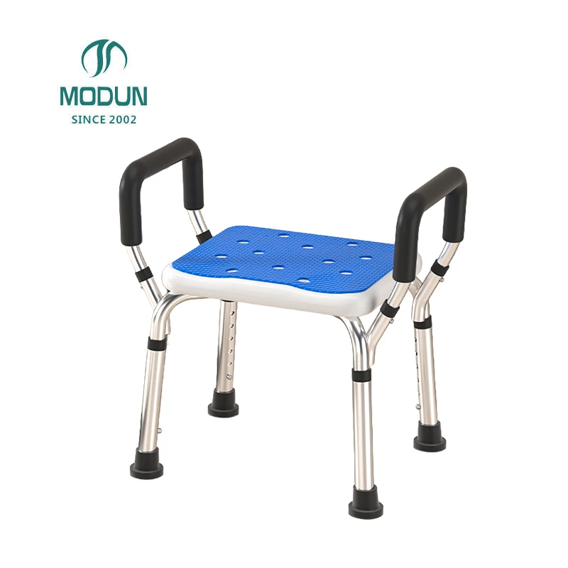 Modun 5002 Aluminum Alloy Shower Chair Non-Slip Height Adjustable for Bathroom