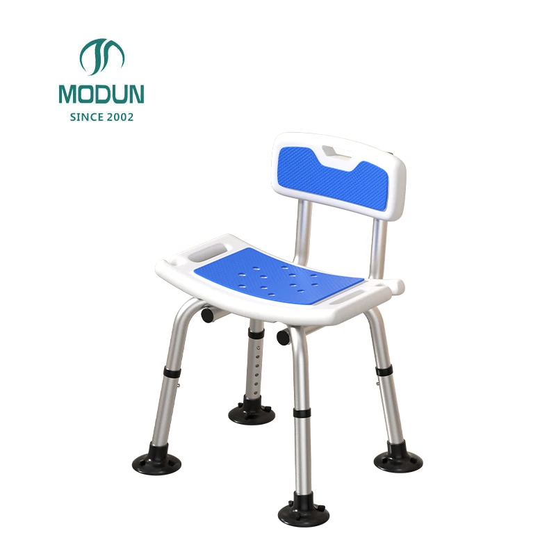 Modun 6002 Aluminum Alloy Shower Chair Non-Slip Height Adjustable for Bathroom
