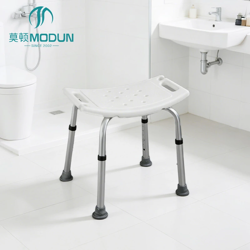 Modun 6001 Aluminum Alloy Shower Chair Non-Slip Height Adjustable for Bathroom