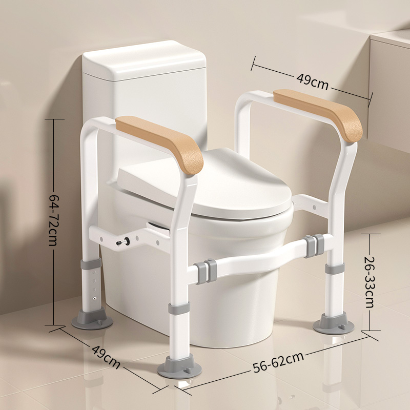 Modun 50019 Toilet Safety Rail Anti-Slip Non-Slip Safety Grab Bar for Bathroom Toilet Disabled Elderly