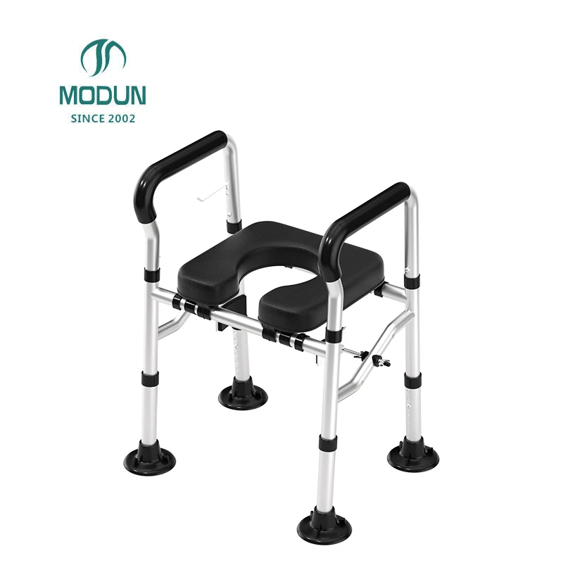 Modun 50077 Toilet Seat Raiser Anti-Slip Non-Slip Safety Grab Bar for Bathroom Toilet Disabled Elderly