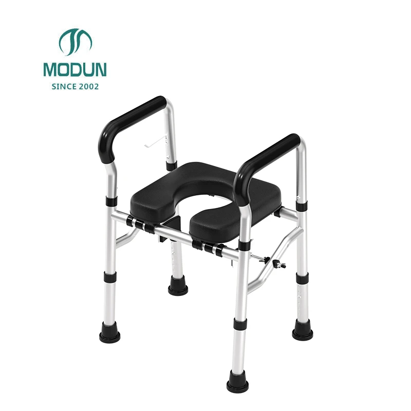 Modun 50077 Toilet Seat Raiser Anti-Slip Non-Slip Safety Grab Bar for Bathroom Toilet Disabled Elderly