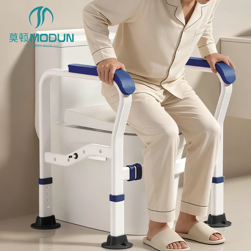 Modun 50019 Toilet Safety Rail Anti-Slip Non-Slip Safety Grab Bar for Bathroom Toilet Disabled Elderly