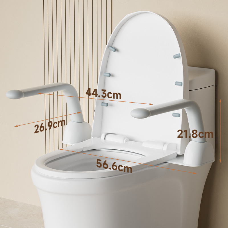 Modun T108 Foldable Toilet Grab Bar Anti-Slip Non-Slip Safety Grab Bar for Bathroom Toilet Disabled Elderly