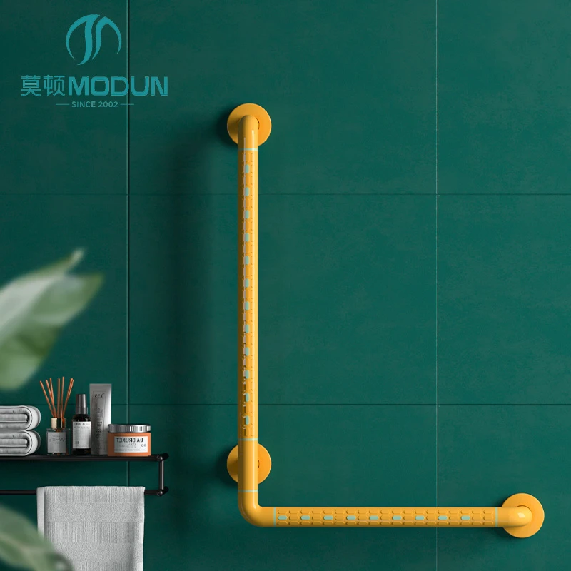 Modun 9908-3 L-Shape Grab Bar Anti-Slip Non-Slip Safety Grab Bar for Bathroom Toilet Disabled Elderly