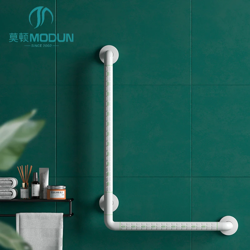 Modun 9908-3 L-Shape Grab Bar Anti-Slip Non-Slip Safety Grab Bar for Bathroom Toilet Disabled Elderly