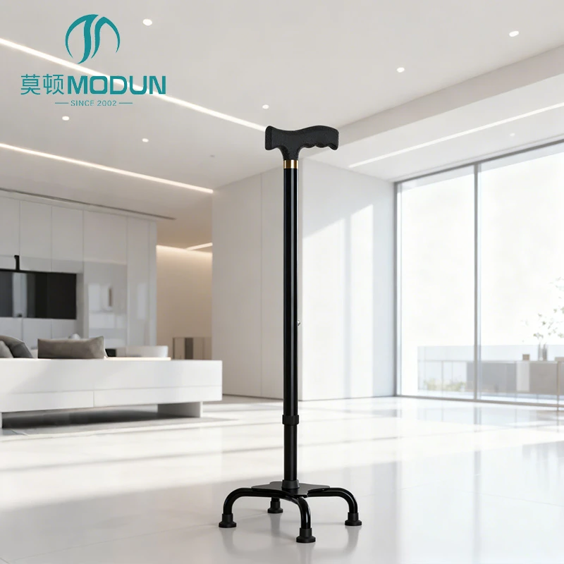 Modun 009 Quad Cane Anti-Slip Safety Aid for Elderly Disabled Walking Assistance