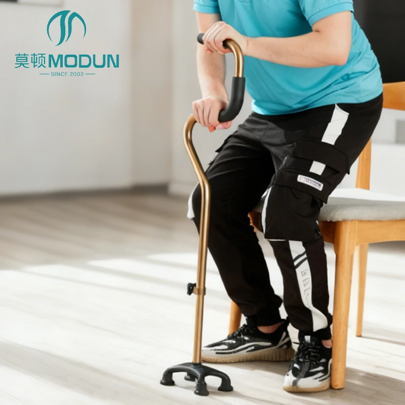 Modun 008G Offset Cane Anti-Slip Safety Aid for Elderly Disabled Walking Assistance