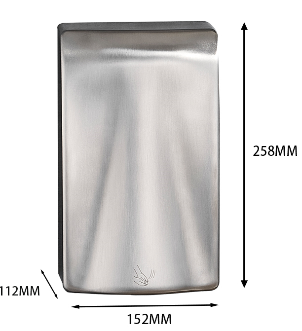 MODUN H3 brushed and glossy process SUS stainless steel new mini wall mounted Hand Dryer